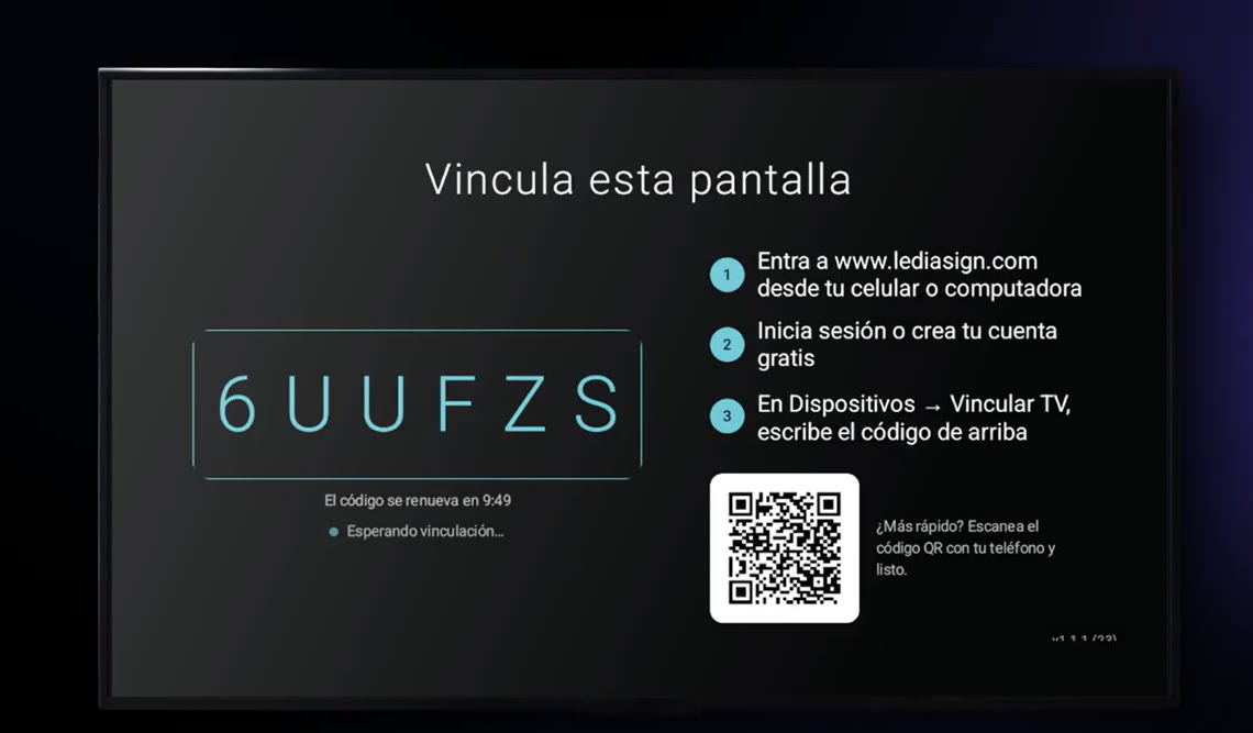 Vincula con un código